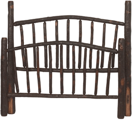 Amish Hilltop Rustic Collection Bed in Hickory