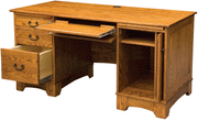 Amish Noble Mission Computer Desk