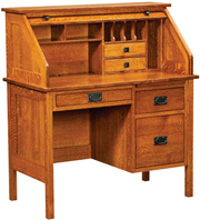 Amish Post Mission Roll-Top Desk