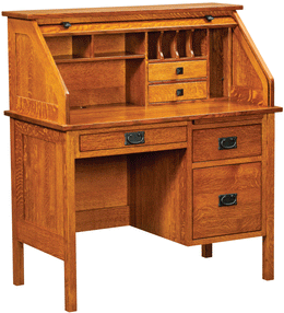 Amish Post Mission Roll-Top Desk