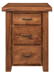 Amish Cross Lake Live Edge 3-Drawer Nightstand