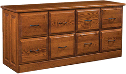 Amish Leeway 8-Drawer File Cabinet