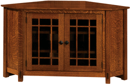 Amish McCoy TV Corner Cabinet