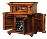 Amish Bryant Wine Cabinet W/ Chiller