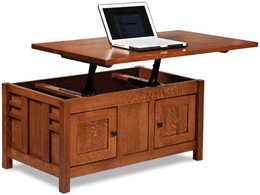 Amish Kascade Enclosed Lift-Top Coffee Table