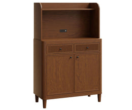 Amish Millhall Coffee Bar with Hutch