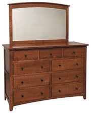 Amish Burstone Dresser with Mirror