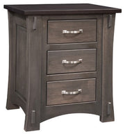 Amish Orland 3 Drawer Nightstand