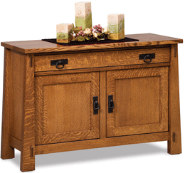 Amish Modesto Enclosed Sofa Table