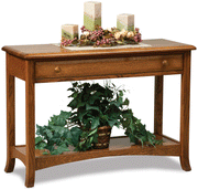 Amish Carlisle Open Sofa Table