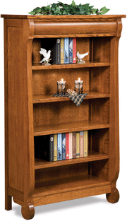 Amish Old Classic Sleigh Bookcase