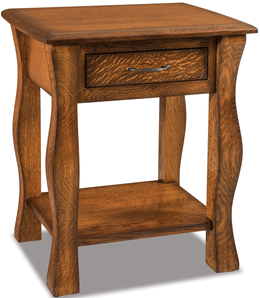 American-Made Reno 1-Drawer Open Nightstand