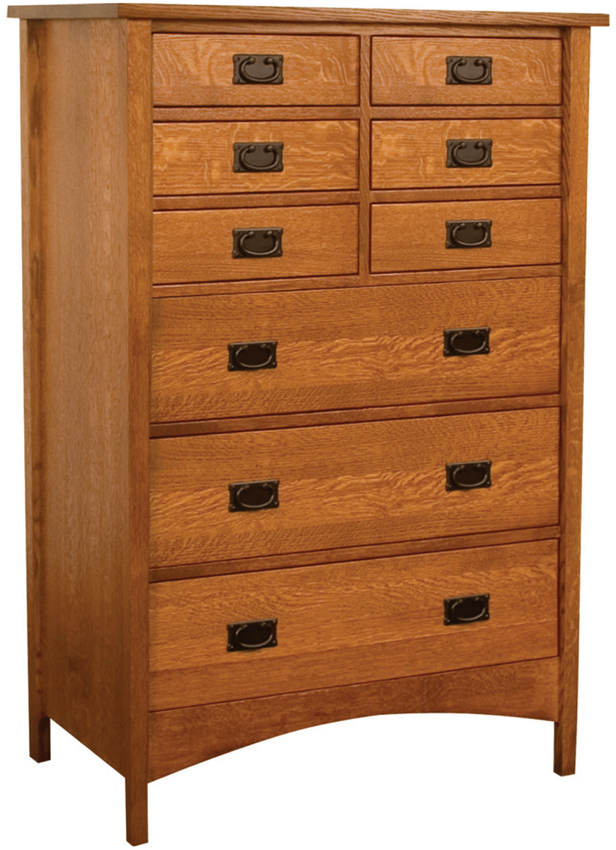 Amish Outlet Store Arts & Crafts Chest of Drawers