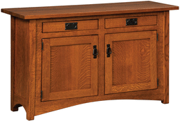Amish Arts & Crafts Cabinet Sofa Table