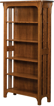 Amish Craftsman Mission 4 Shelf Bookshelf