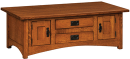 Amish Arts & Crafts Cabinet Coffee Table