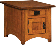 Amish Arts & Crafts Cabinet End Table
