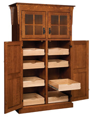Amish Mission Pantry with Glass