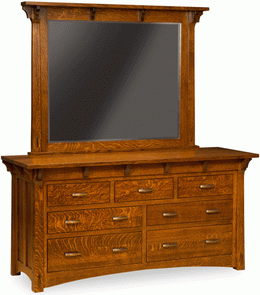 Amish Manitoba Dresser with Mirror