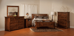 Amish Flush Mission Bedroom Set
