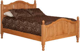 Amish Crown Villa Panel Bed