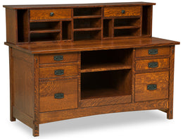 Amish Signature Mission Credenza with Organizer