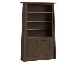 Amish Prism Bookcase with Doors