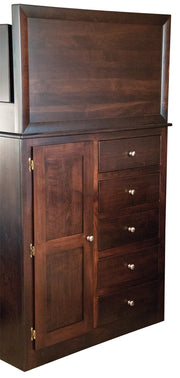 Amish Panel Loft Bed with Steps