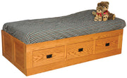Amish Storage Bed with Drawers