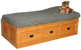 Amish Storage Bed with Drawers