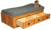 Amish Storage Bed with Drawers