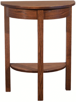 Amish Pemberley Half Round Table