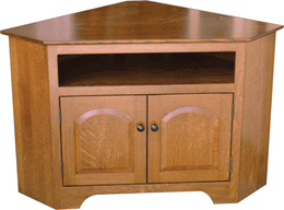 Amish Knob View Corner TV Stand