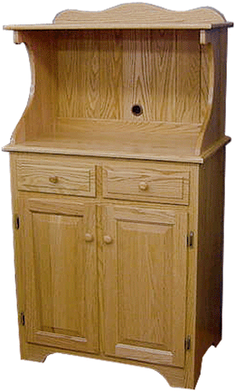 Amish Darlington Microwave Cabinet