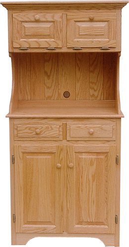 Amish Crawley Microwave Cabinet