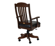 Amish Royal Desk Chair with Arms