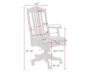 Amish Royal Desk Chair with Arms