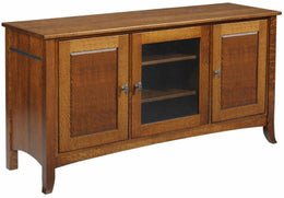 Amish Cranberry TV Stand