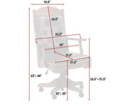Amish Starr Executive Desk Chair