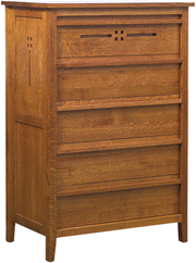 Amish West Village 5 Drawer Chest
