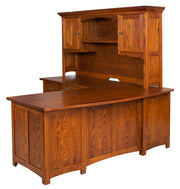 Amish Oakwood Corner Desk