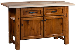 Amish Laurie's Special 2-Door/2-Drawer Island