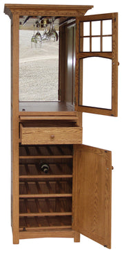 Amish Santa Fe Wine Cabinet