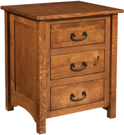 Amish London 3 Drawer Night Stand