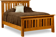 Amish Freemont Mission Slat Bed