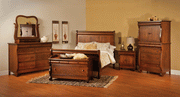 Amish Old Classic Sleigh Bedroom Set