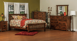 Amish Stick Mission Bedroom Set
