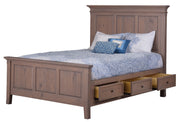 Amish Rockport Platform Bed with Storage Drawers