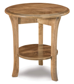 Amish Ensenada Round End Table