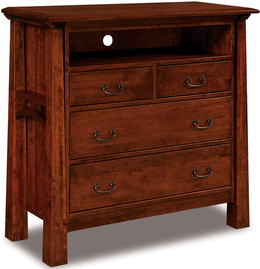 Amish Artesa 4 Drawer Media Chest